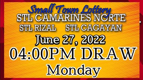 STL Camarines Norte Results June 1 to 30, 2024.
